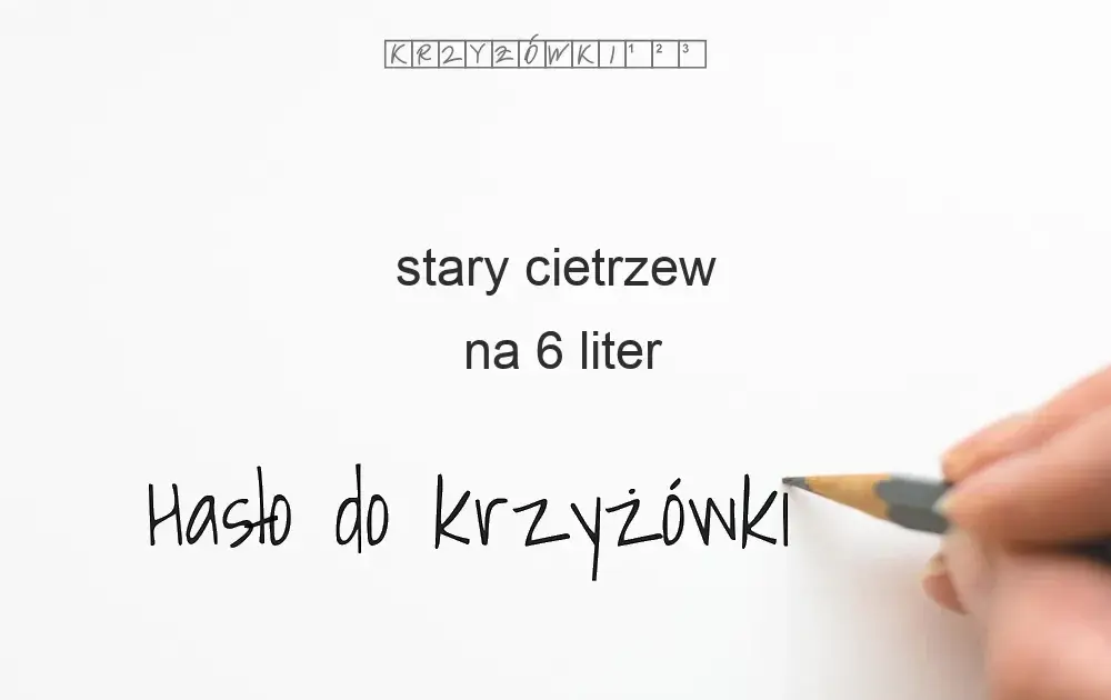 Stary cietrzew w krzyżówce - rozwiązanie trudnego hasła