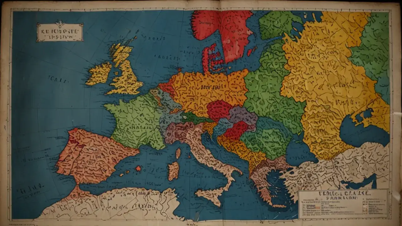 Zdjęcie Jak wyglądała Europa przed burzą? Mapa kontynentu z 1938 roku